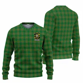 Ashmore Irish Clan Tartan Knitted Sweater with Coat of Arms