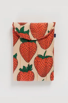 Baggu - Puffy Laptop Sleeve 13", Strawberry