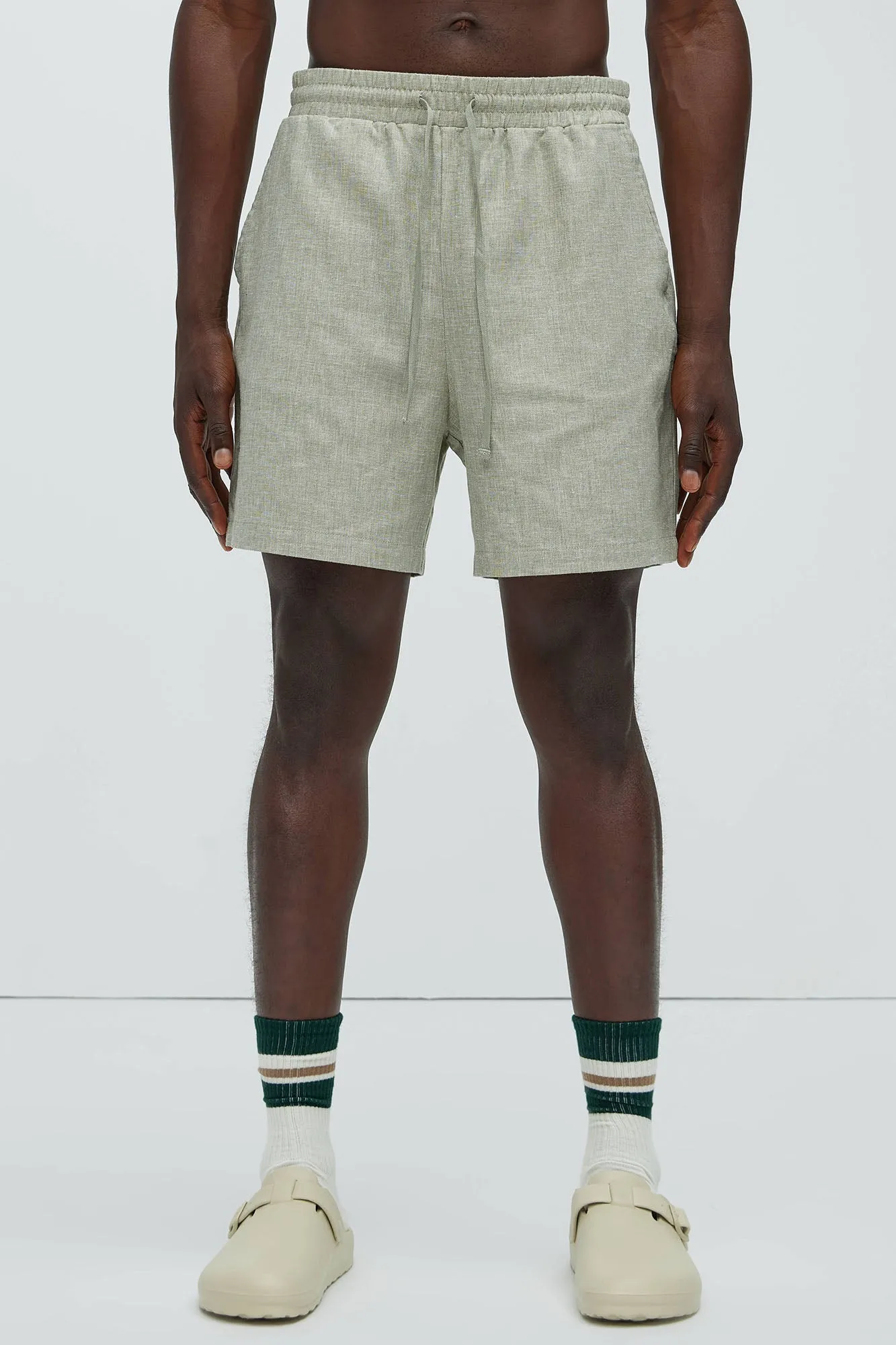 Bahamas Linen Shorts - Green