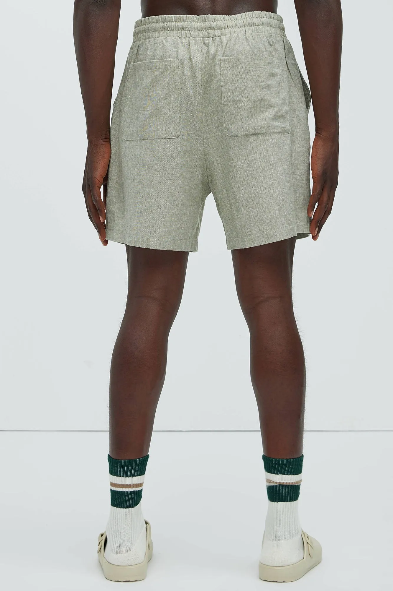 Bahamas Linen Shorts - Green