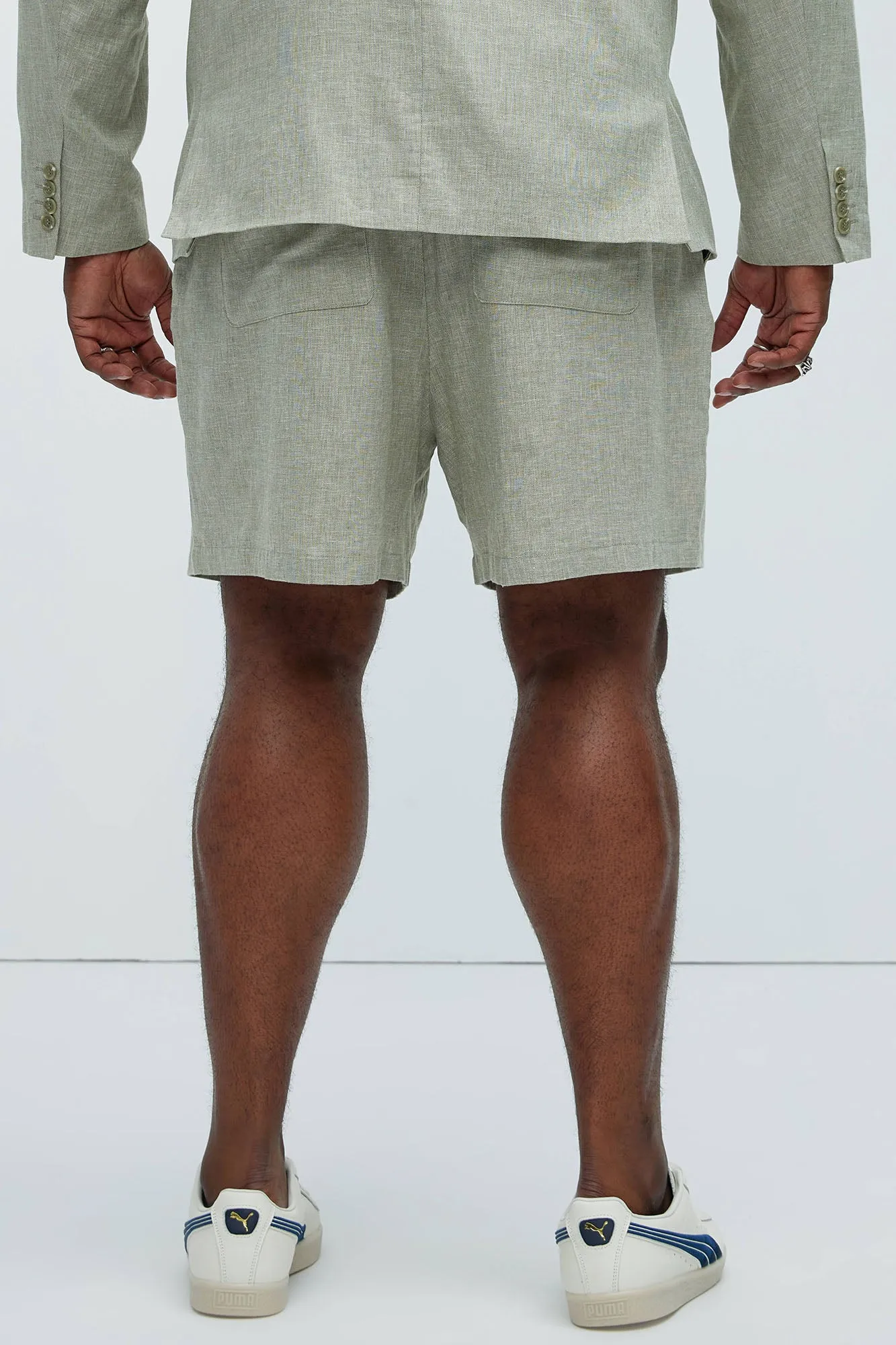 Bahamas Linen Shorts - Green