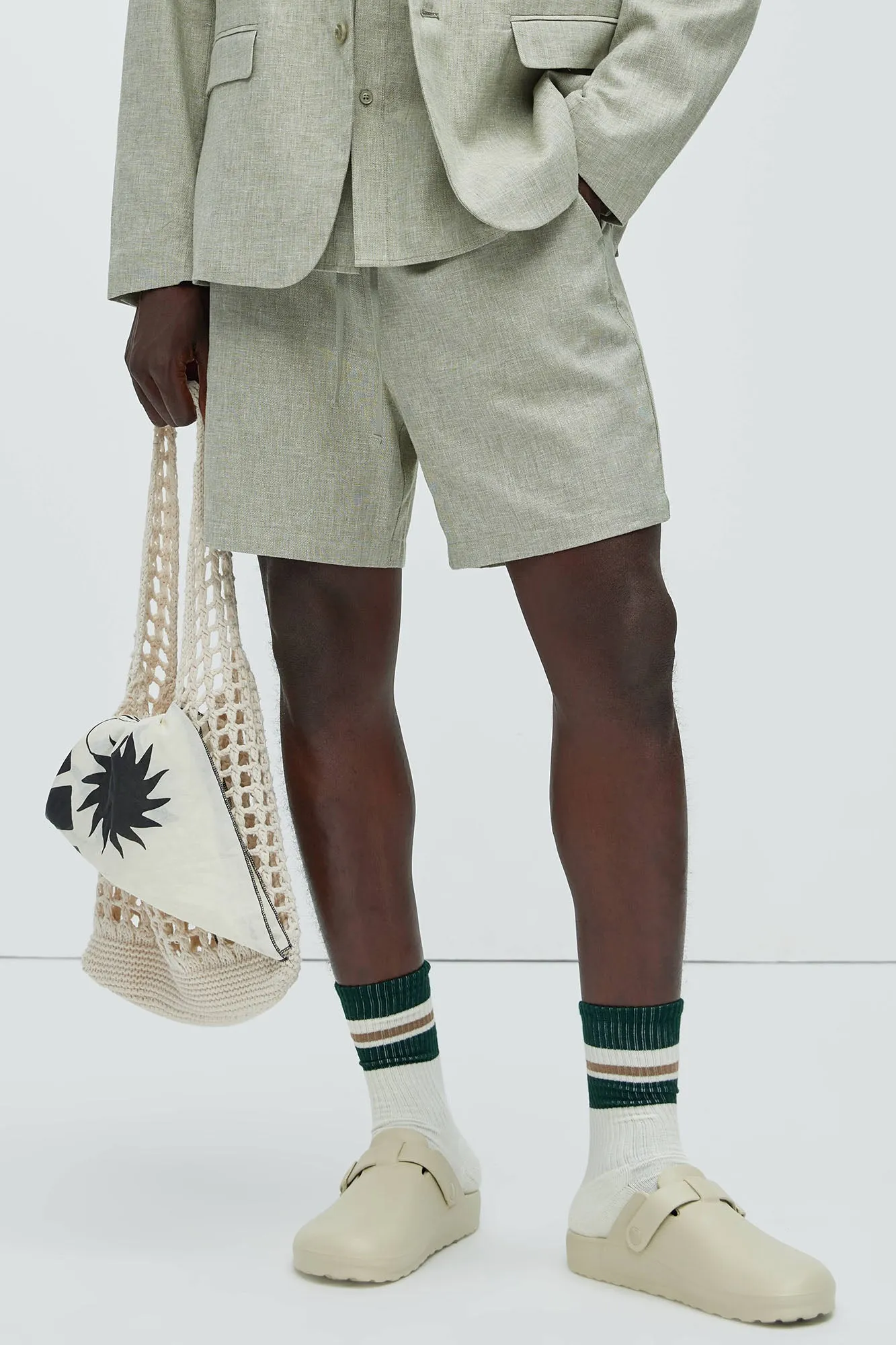 Bahamas Linen Shorts - Green