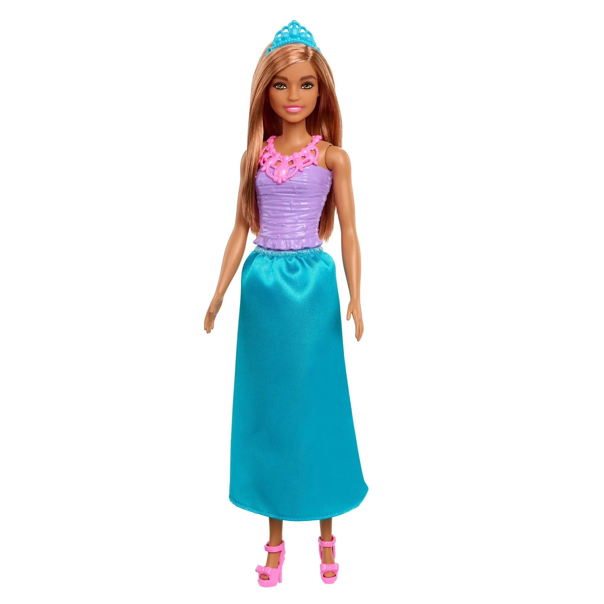 Barbie Dreamtopia Princess Brunette Doll Wearing Blue Skirt, Shoes and Tiara for Kids Ages 3 