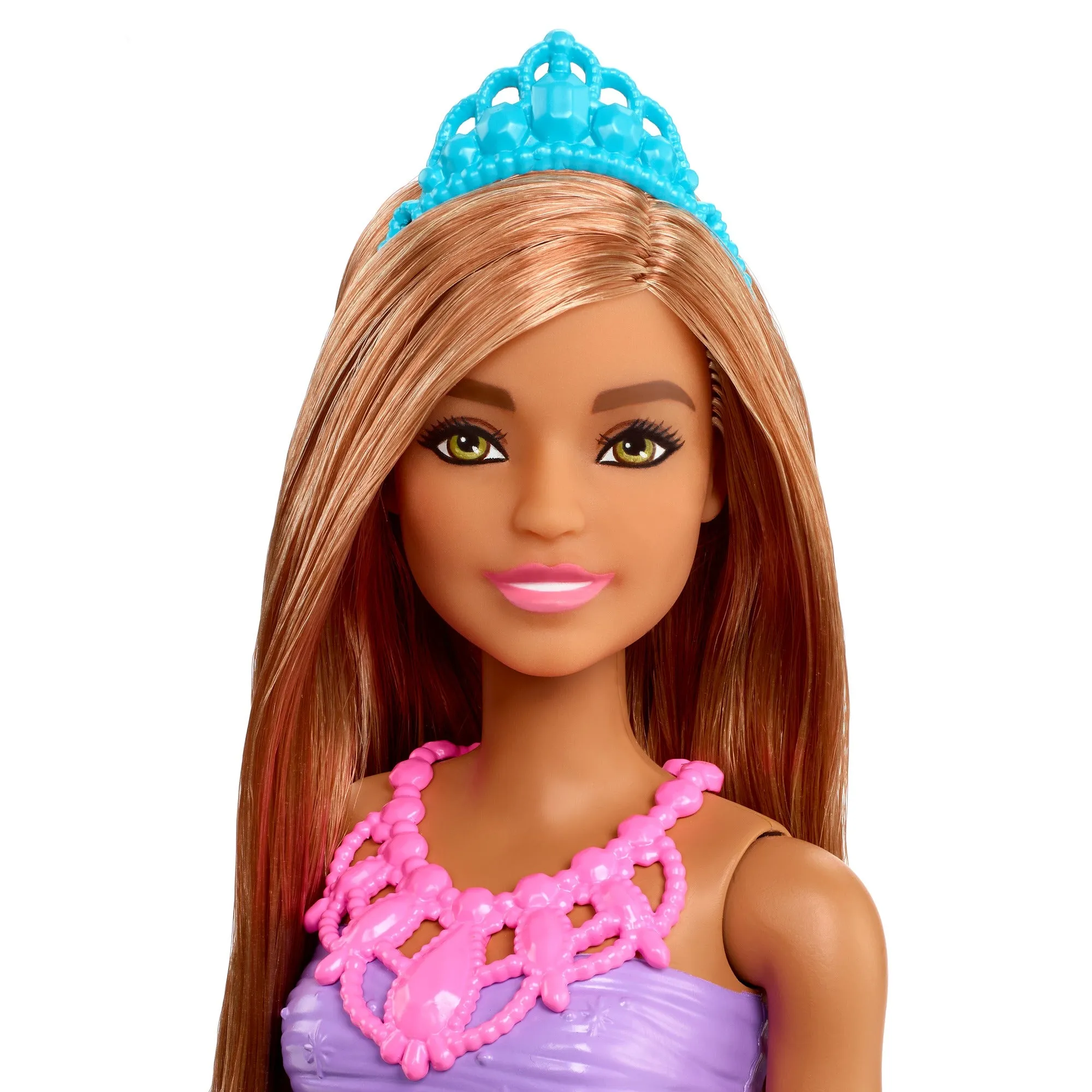 Barbie Dreamtopia Princess Brunette Doll Wearing Blue Skirt, Shoes and Tiara for Kids Ages 3 