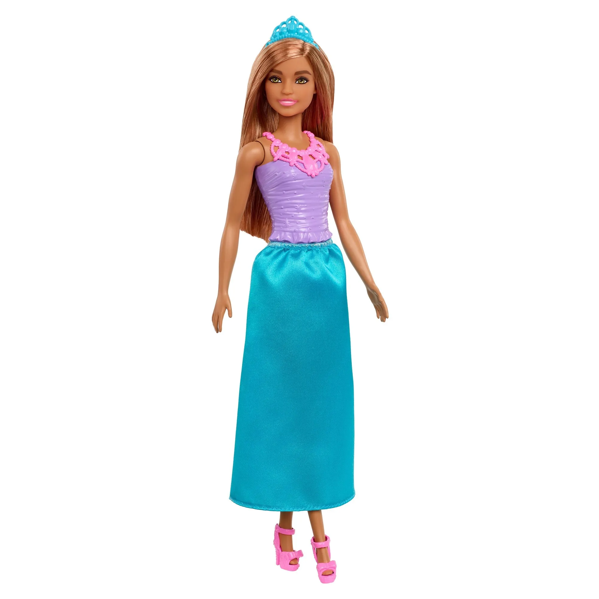 Barbie Dreamtopia Princess Brunette Doll Wearing Blue Skirt, Shoes and Tiara for Kids Ages 3 