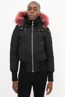 Black Down Latrielle Bomber Jacket