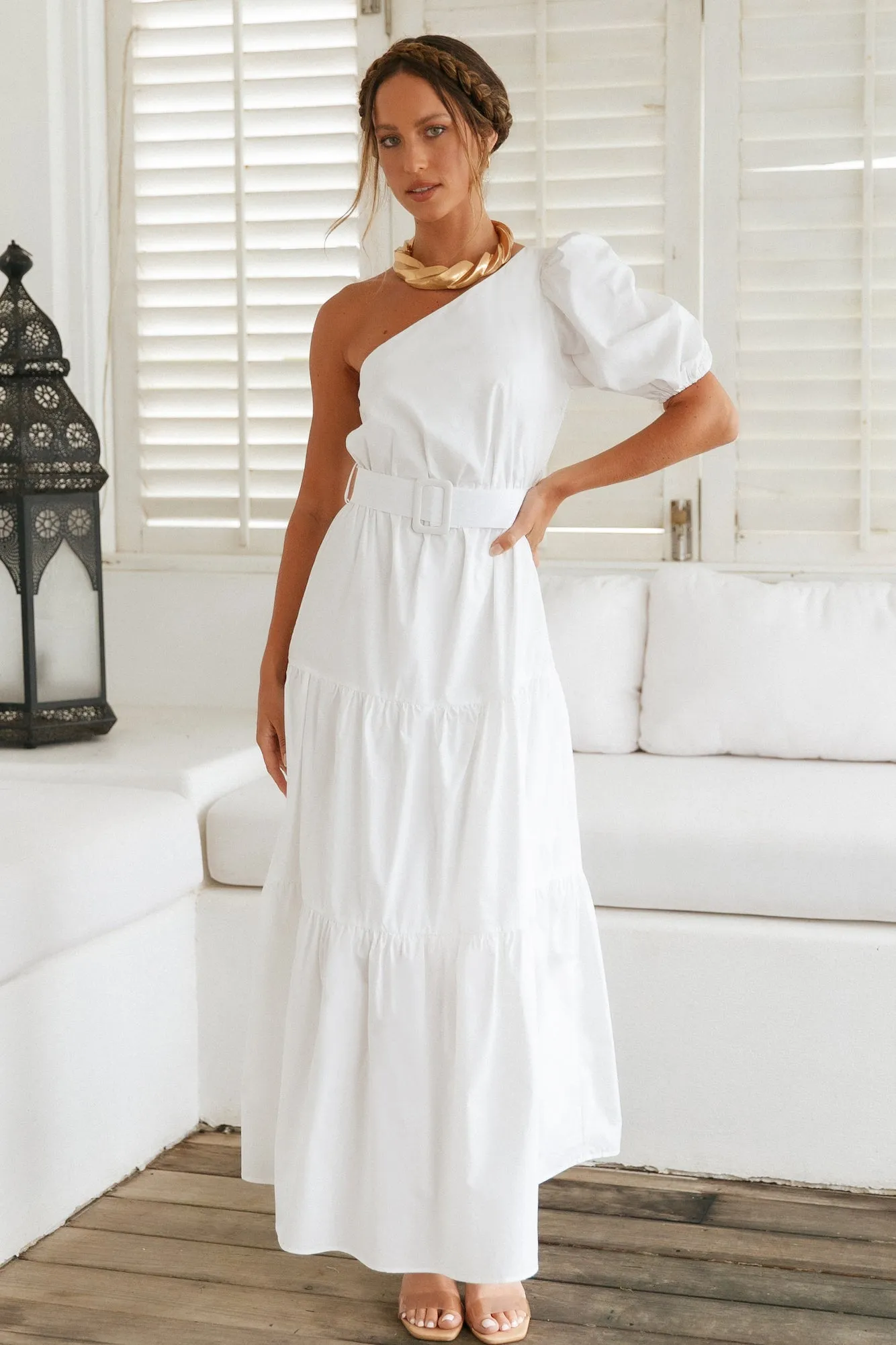 By The Waves Maxi Dress White