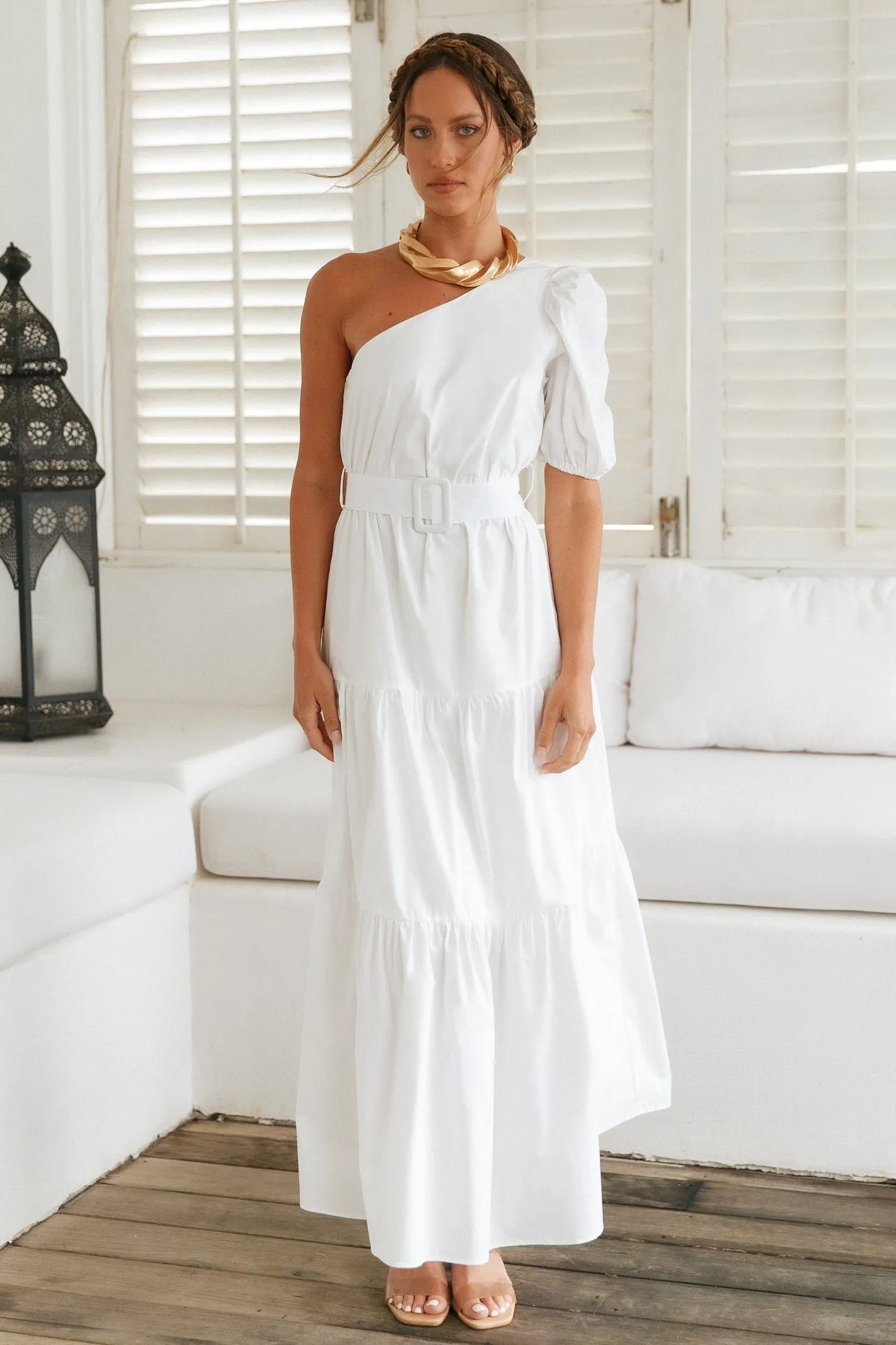 By The Waves Maxi Dress White