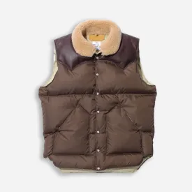 CHRISTY DOWN VEST - MOCHA