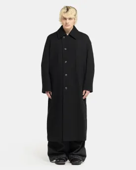 Collapse Car Coat in Black