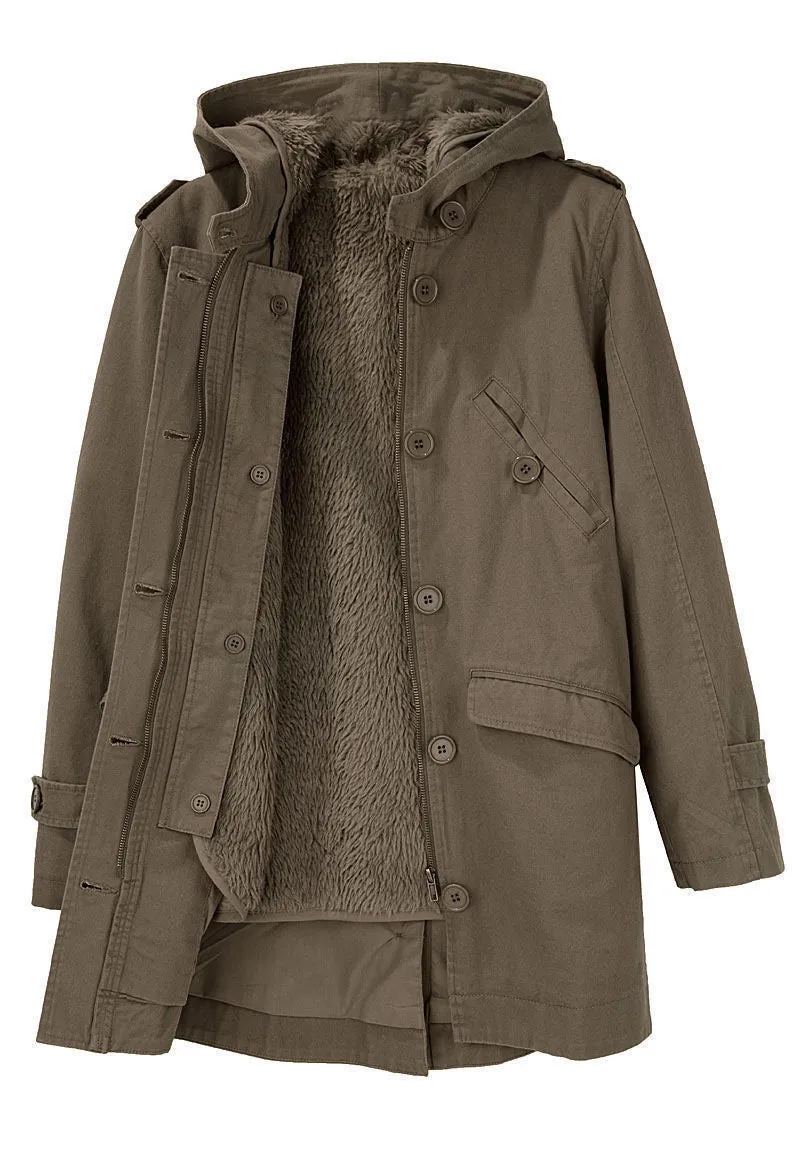 Cotton Hooded Coat