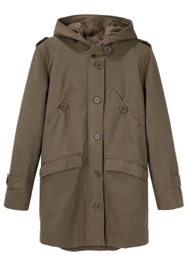 Cotton Hooded Coat