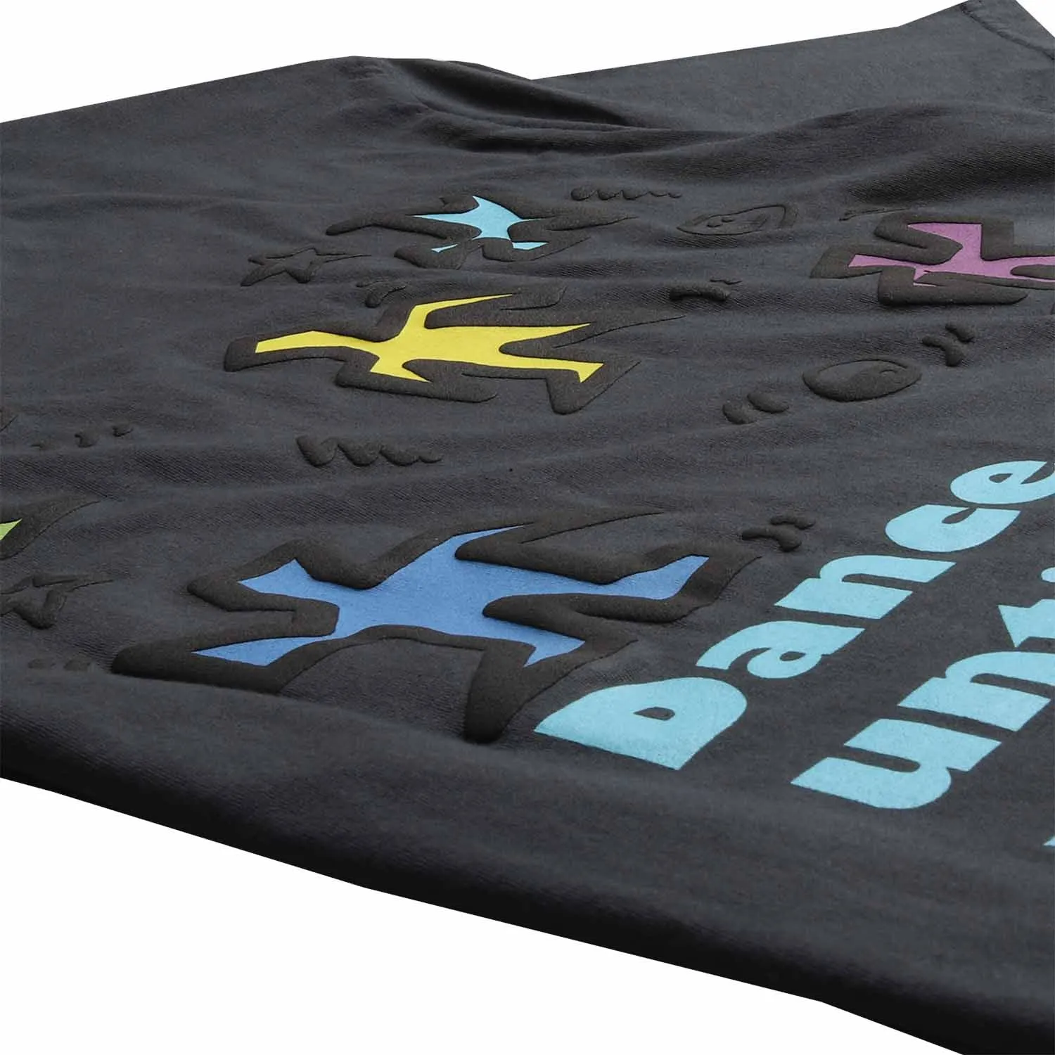 DANCE UNTIL YOU SEE THE DAY GLOW puffy ink graphic tee