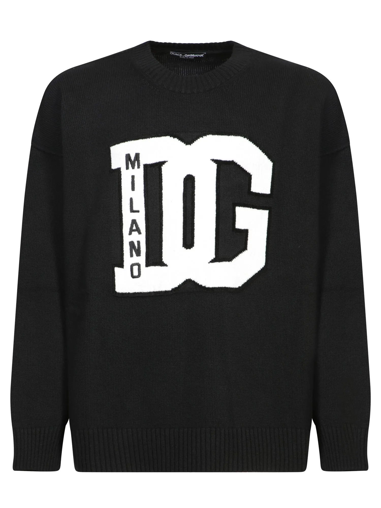 DG Logo Black Crewneck Sweater