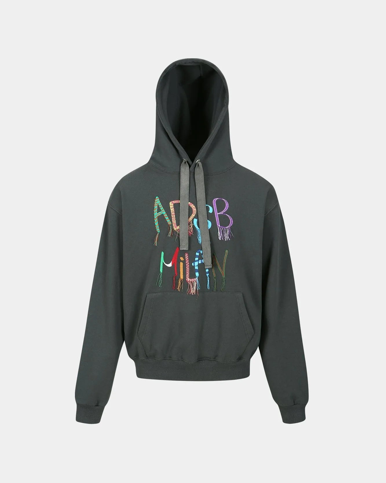 (ESSENTIAL) UNISEX ADSB MILAN EMBROIDERY HOODIE atb1148u(CHARCOAL)