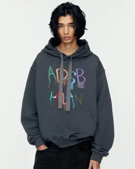 (ESSENTIAL) UNISEX ADSB MILAN EMBROIDERY HOODIE atb1148u(CHARCOAL)