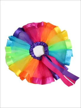 Girls Unicorn Rainbow Tutu Skirt