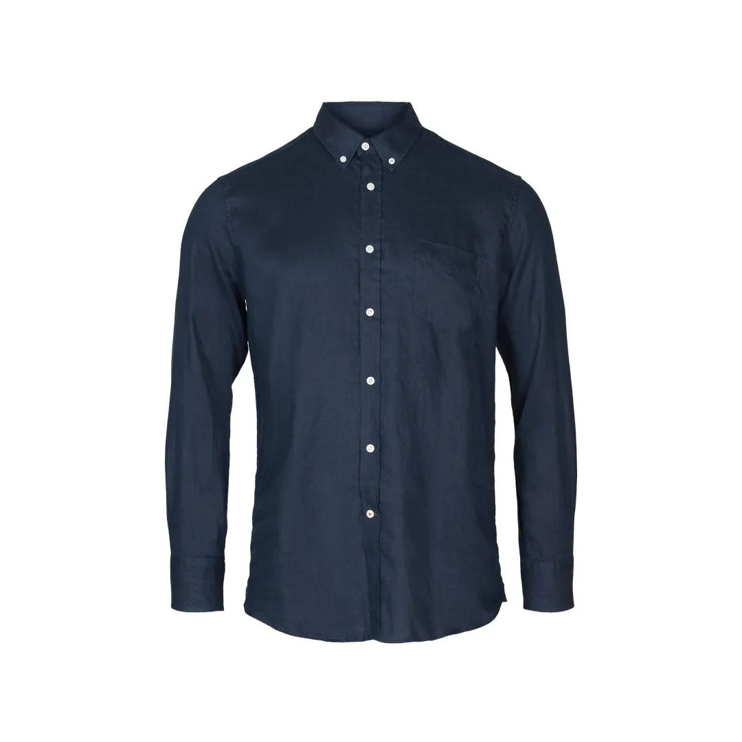 Hyeres Long Sleeve Shirt - Dark Navy