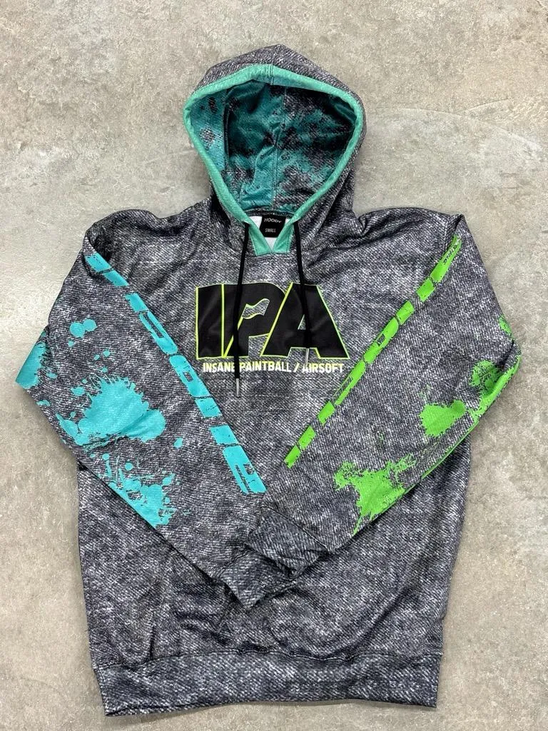 Insane Paintball/Airsoft Hoodie - IPA Neon - Medium