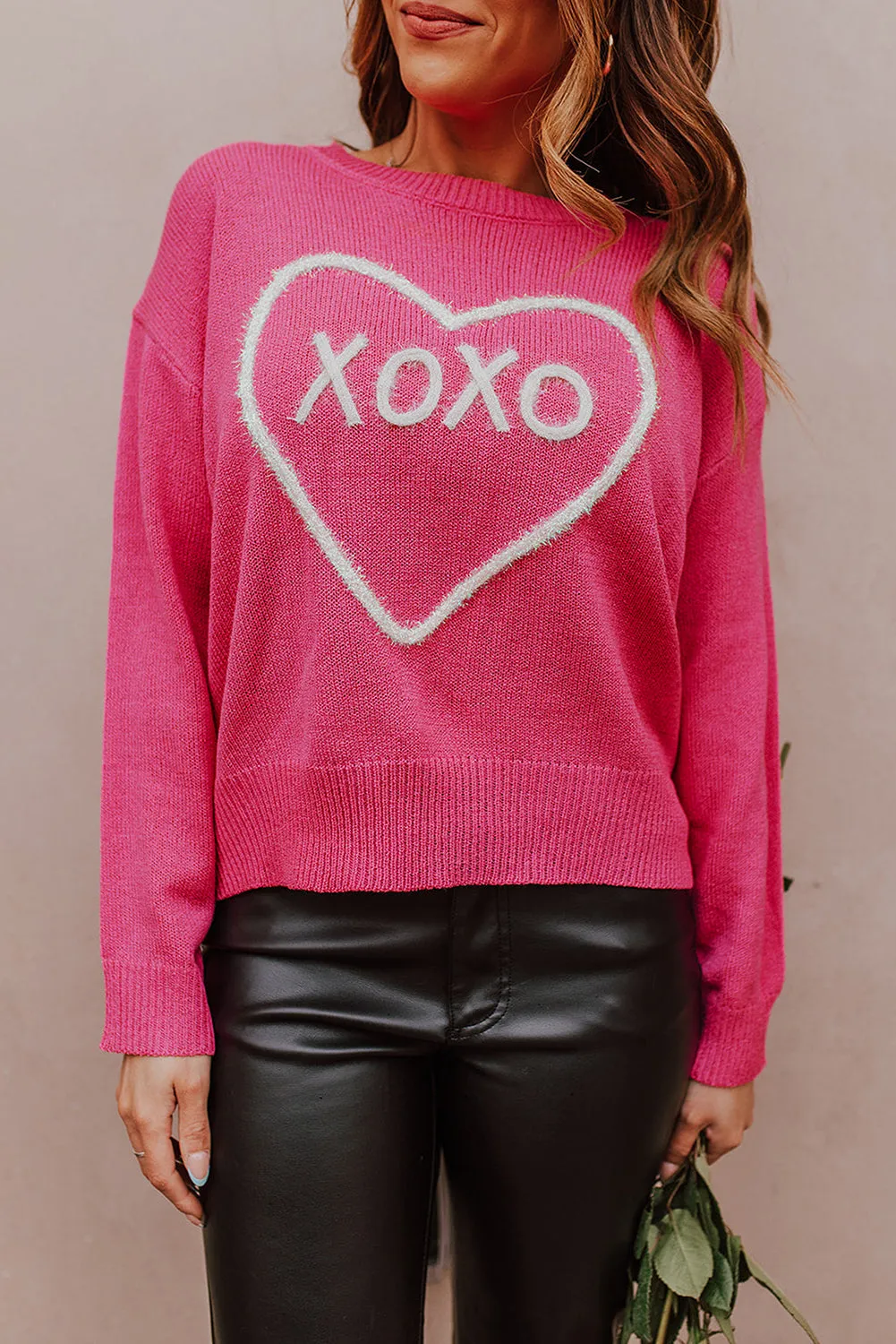 Knitted Heart XOXO Sweater