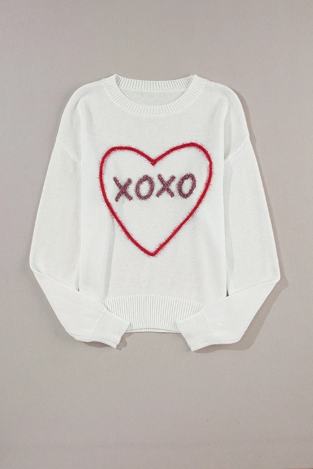 Knitted Heart XOXO Sweater