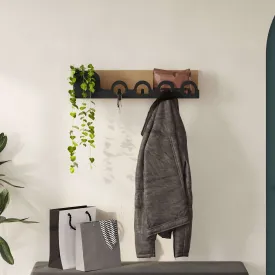 Liora Modern Hanger Shelf with 4 Hooks