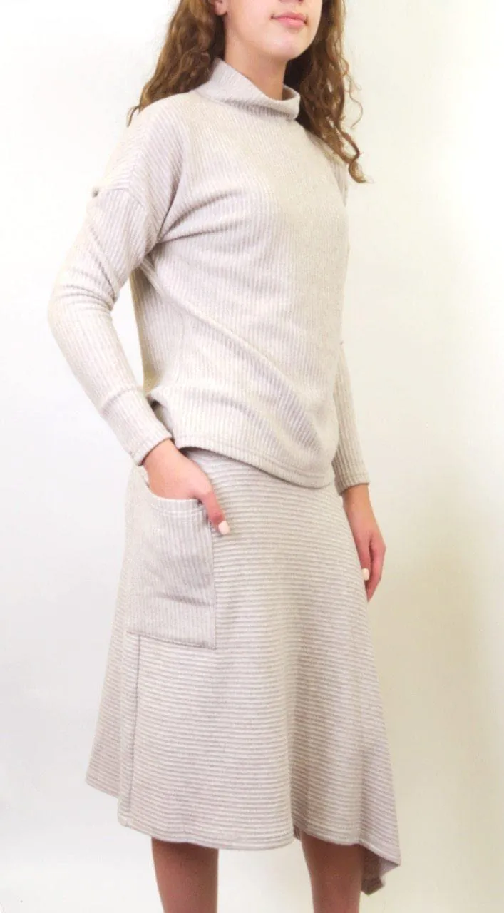 Maxmrkt Knit Ribbed Skirt