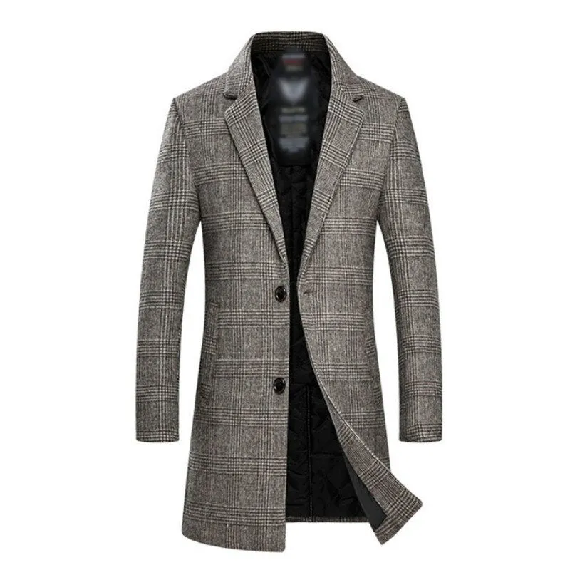 Men's Wool Long Winter Coat