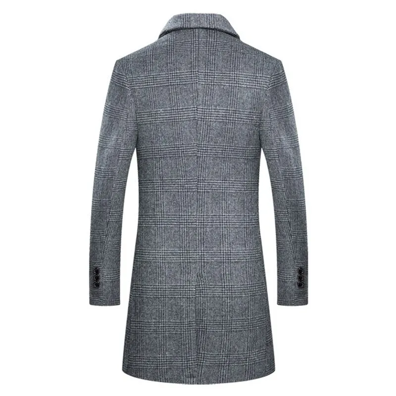 Men's Wool Long Winter Coat