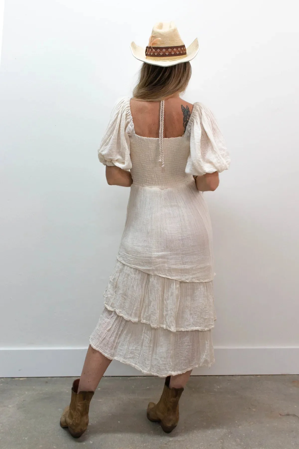 Natural Gauze  Dress