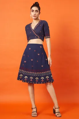 Okhai 'Sultana' Kutch Embroidered Pure Cotton Skirt