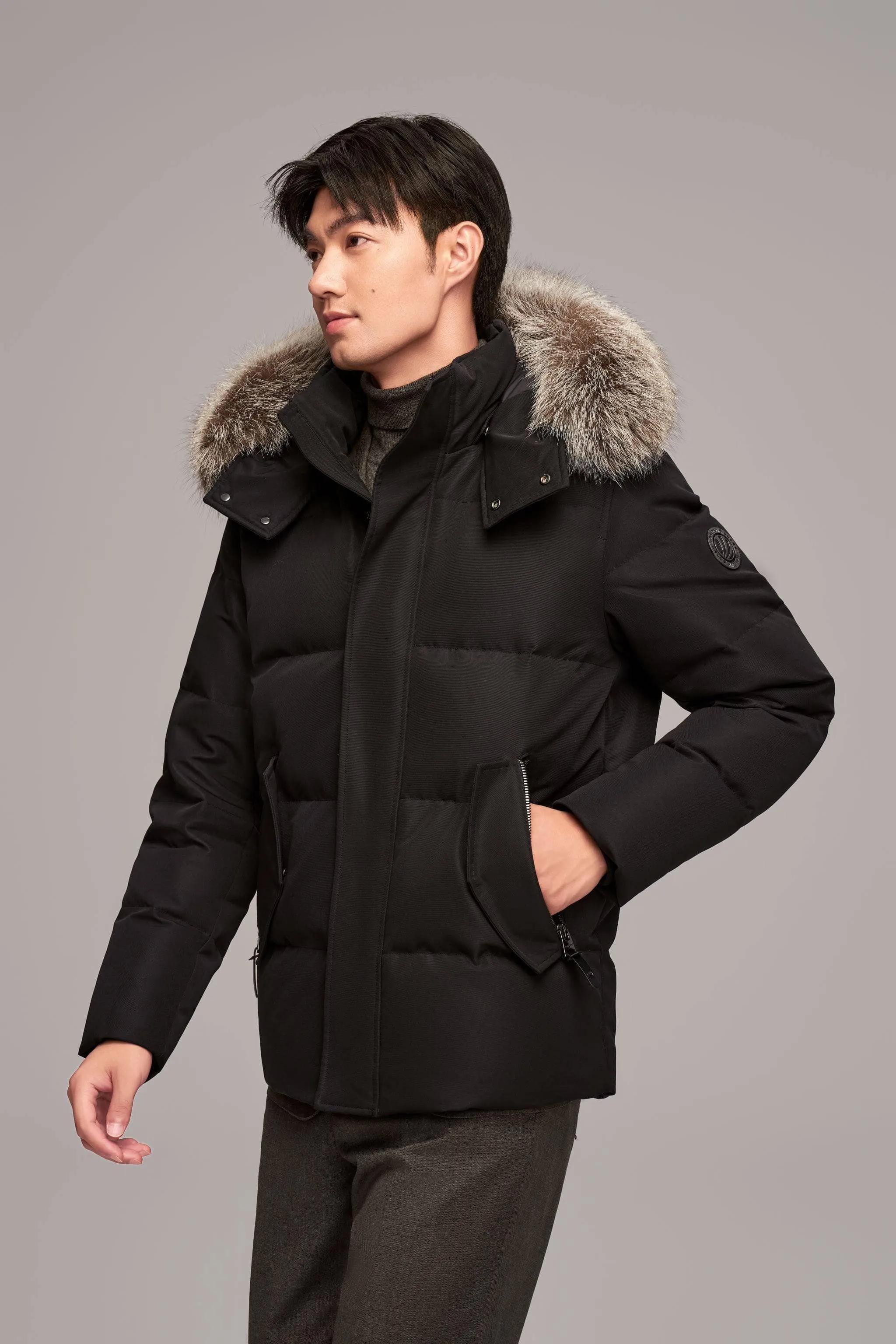 Premium Business Men's Goose Down Jacket With Hood