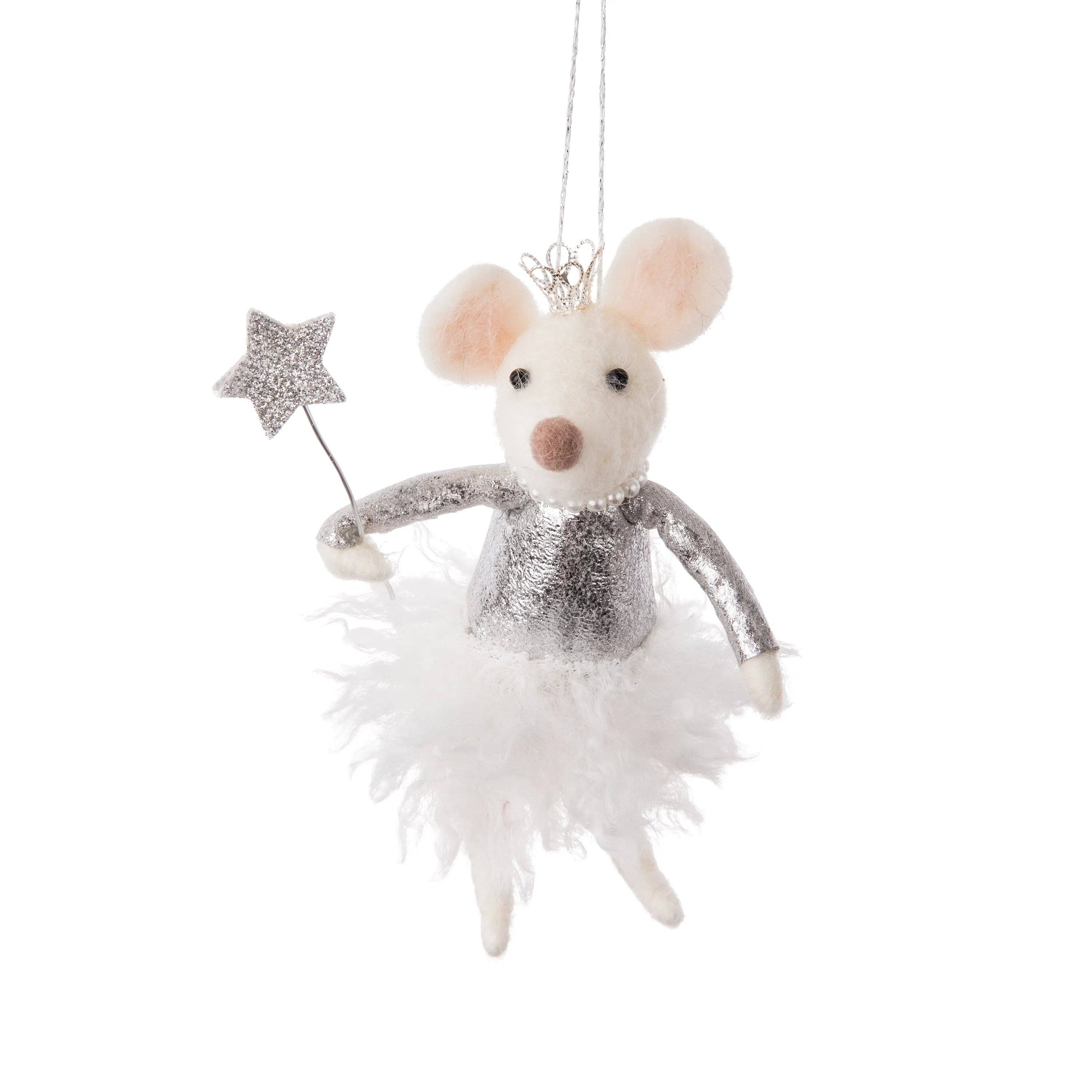 Princess Mouse Felted Ornament