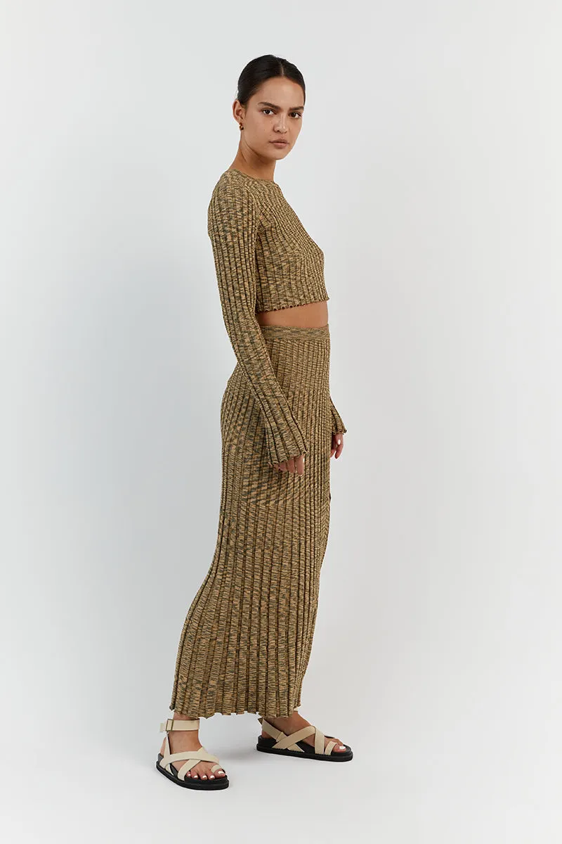 SADIE OLIVE MARLE KNIT MIDI SKIRT