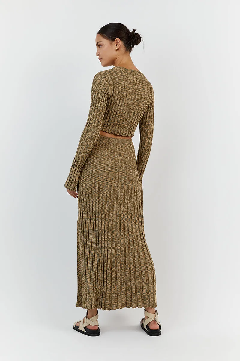 SADIE OLIVE MARLE KNIT MIDI SKIRT