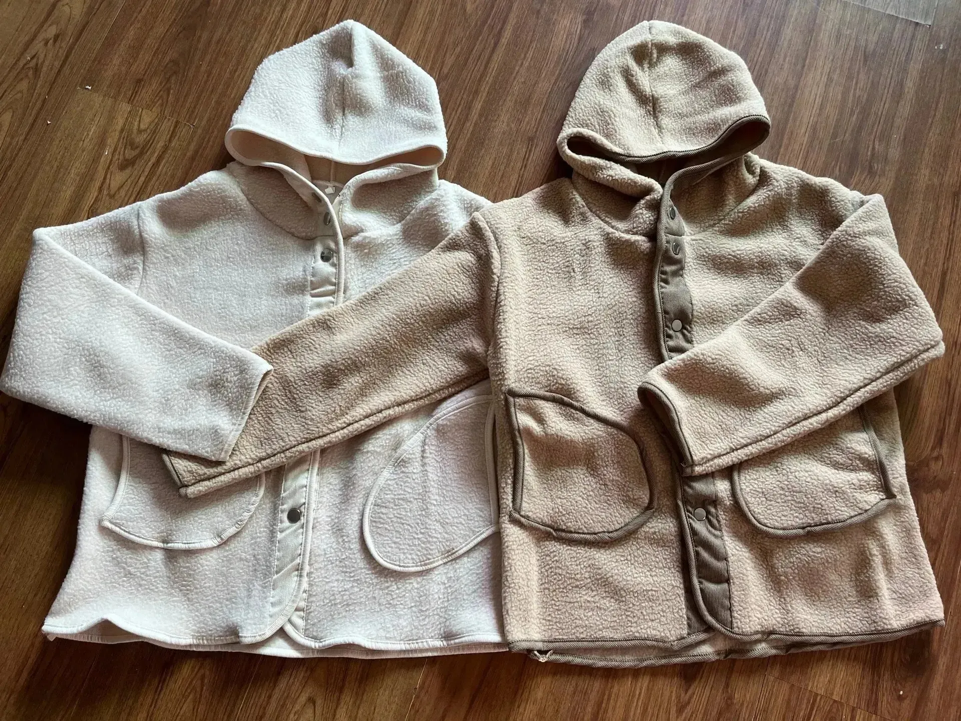 Thickened Woolen Hoodie Winter coat Fleece hooded Winter Jacket