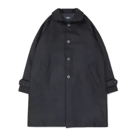 Utile Lined Coat Wool Melton - Navy