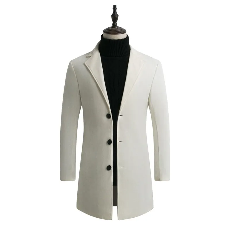 West Louis™ Designer Business Style Overcoat