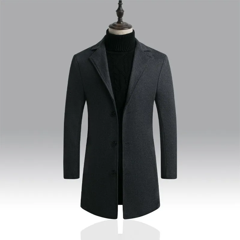 West Louis™ Designer Business Style Overcoat