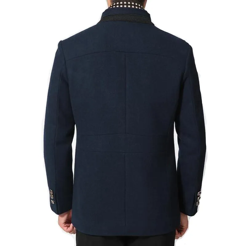 West Louis™ Wool Cashmere Detachable Scarf Coat