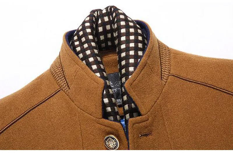 West Louis™ Wool Cashmere Detachable Scarf Coat