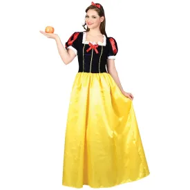 Womens Snow Princess Fairytale Party Halloween Costume